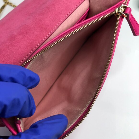 #3 Fendi Pink Vitello Flamingo Tube Wallet on Chain Sku# 85701 (Gently Used) - Picture 8 of 11